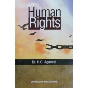 Central Law Publication's Human Rights for BSL & LLB by Dr. H. O. Agarwal